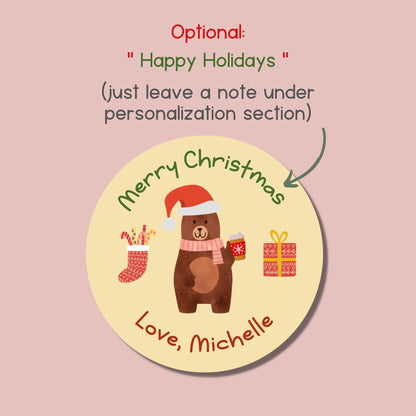 Personalized Christmas Stickers