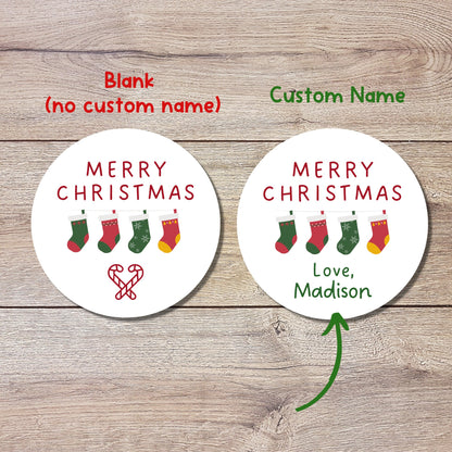 Personalized Christmas Stickers