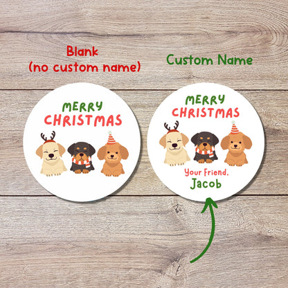 Personalized Christmas Stickers