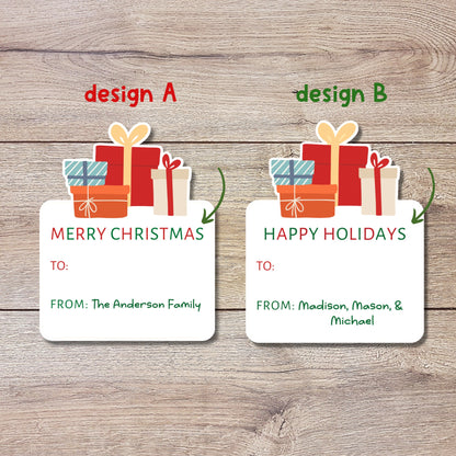 Personalized Christmas Stickers