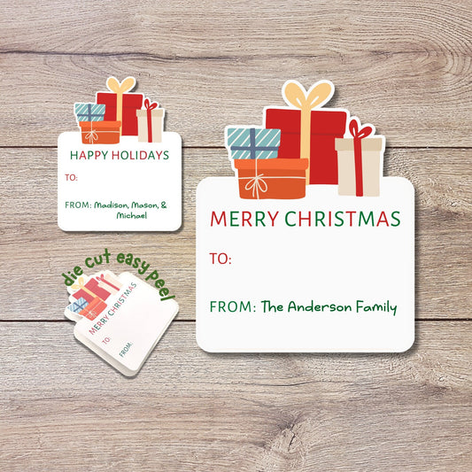 Personalized Christmas Stickers