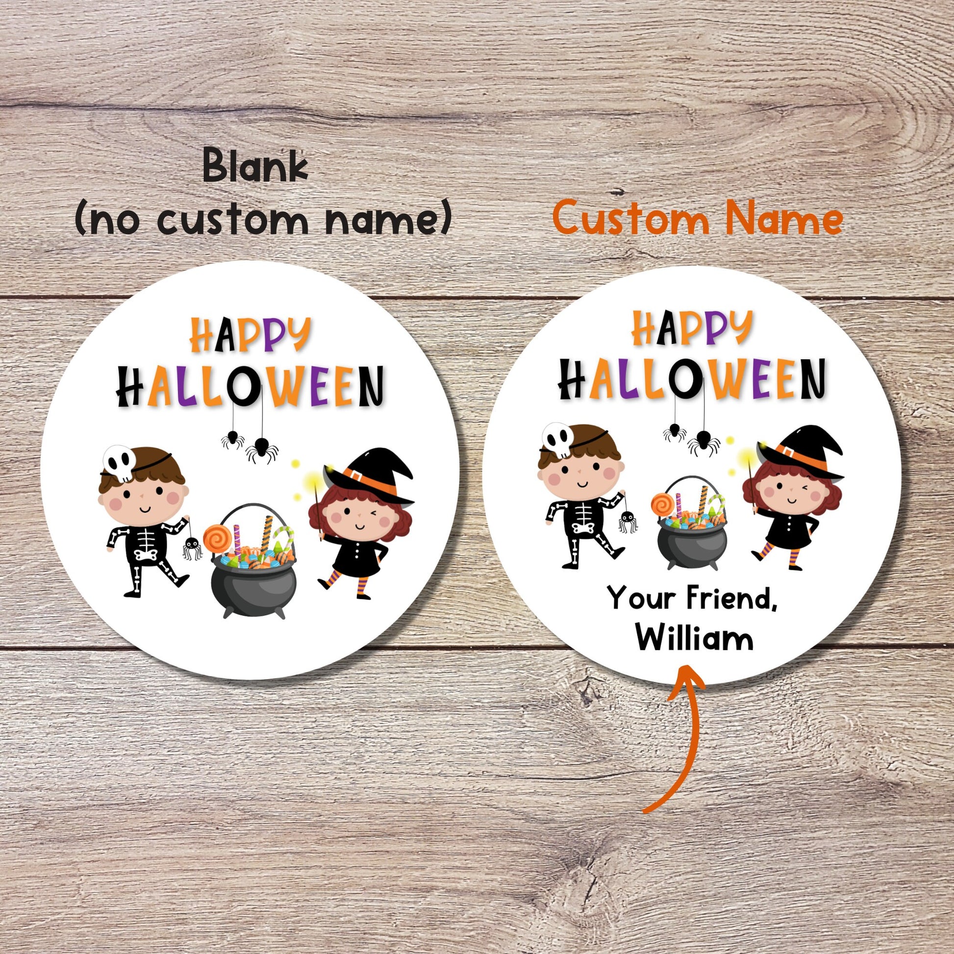 Personalized Halloween Stickers