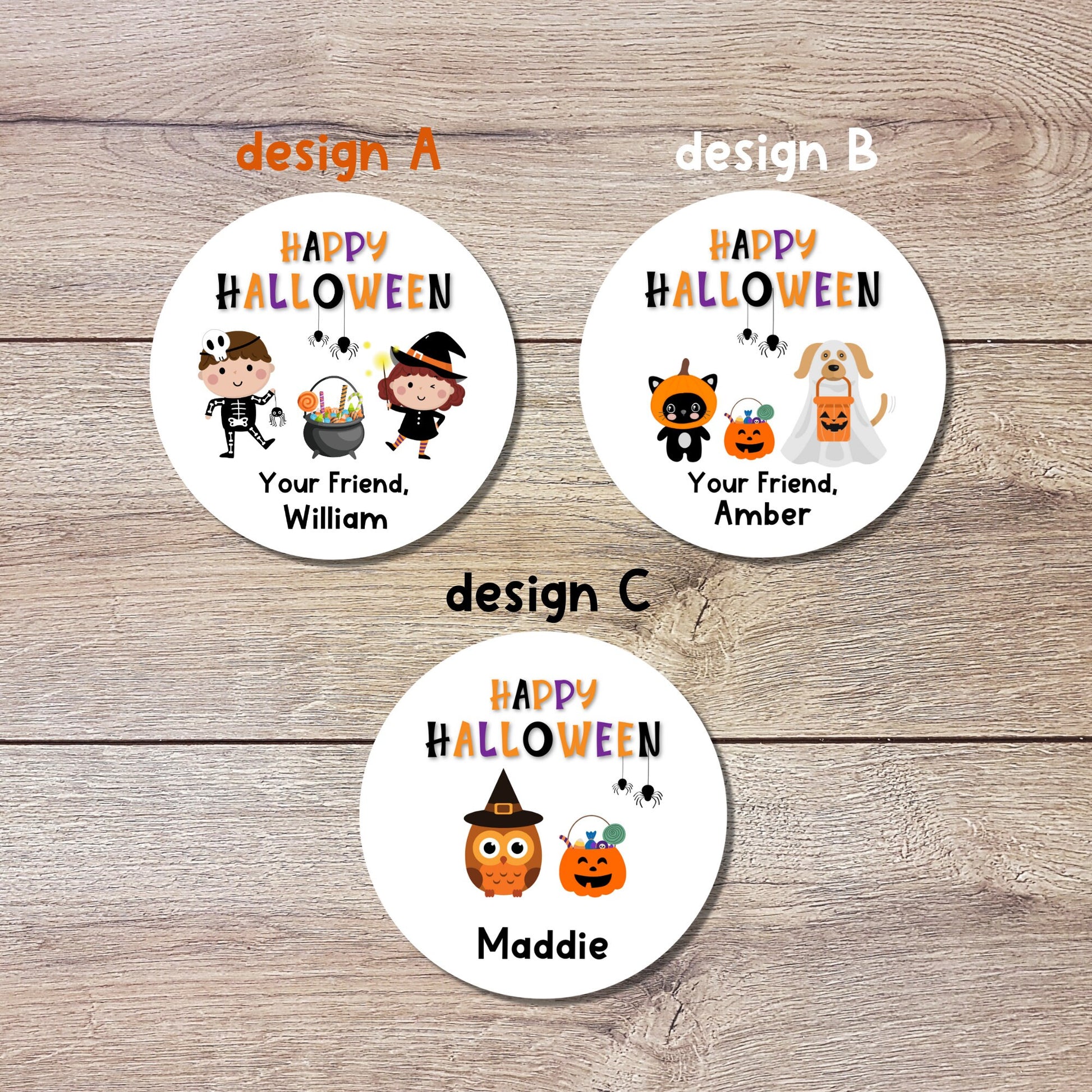 Personalized Halloween Stickers