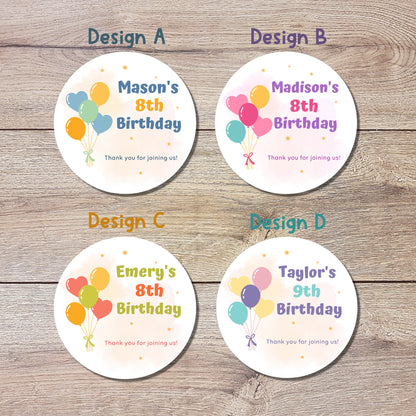 Personalized Happy Birthday Stickers