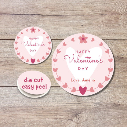 Personalized Valentine's Day Stickers
