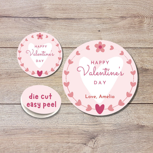 Personalized Valentine's Day Stickers
