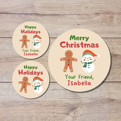 Personalized Christmas Stickers