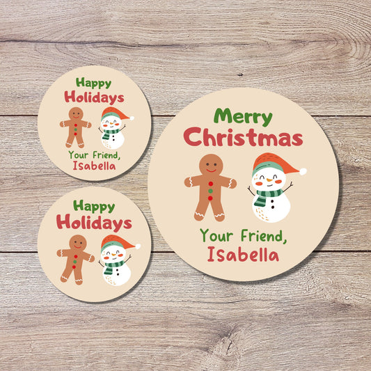 Personalized Christmas Stickers