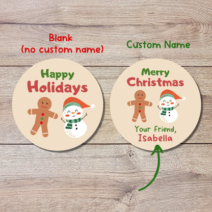 Personalized Christmas Stickers