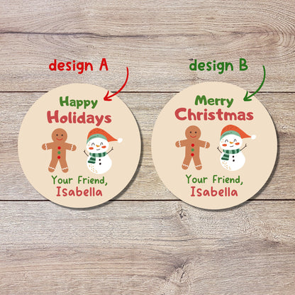 Personalized Christmas Stickers