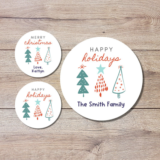 Personalized Christmas Stickers