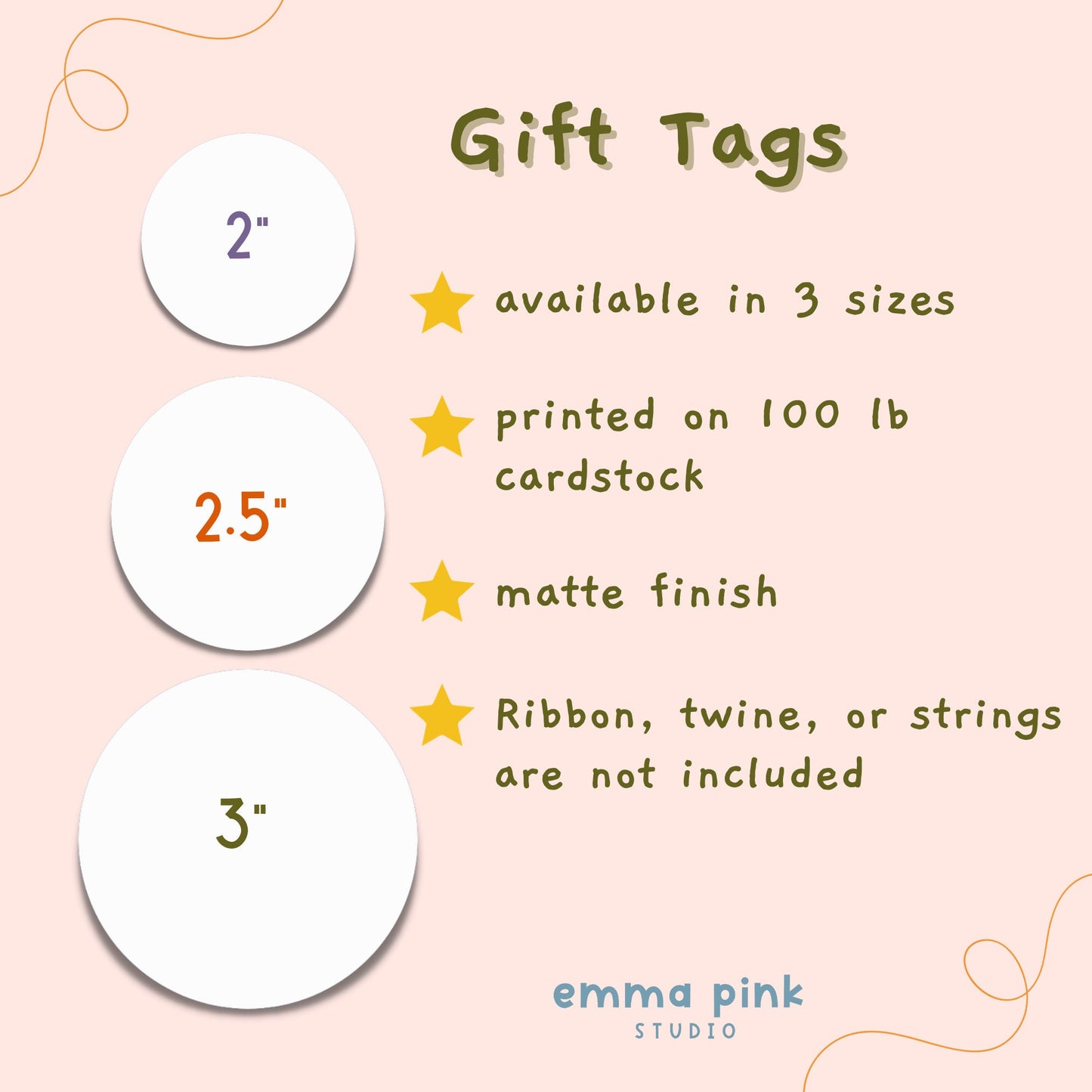 Personalized Birthday Gift Tags