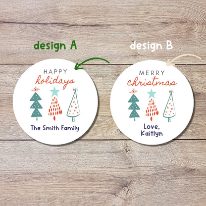 Personalized Christmas Stickers