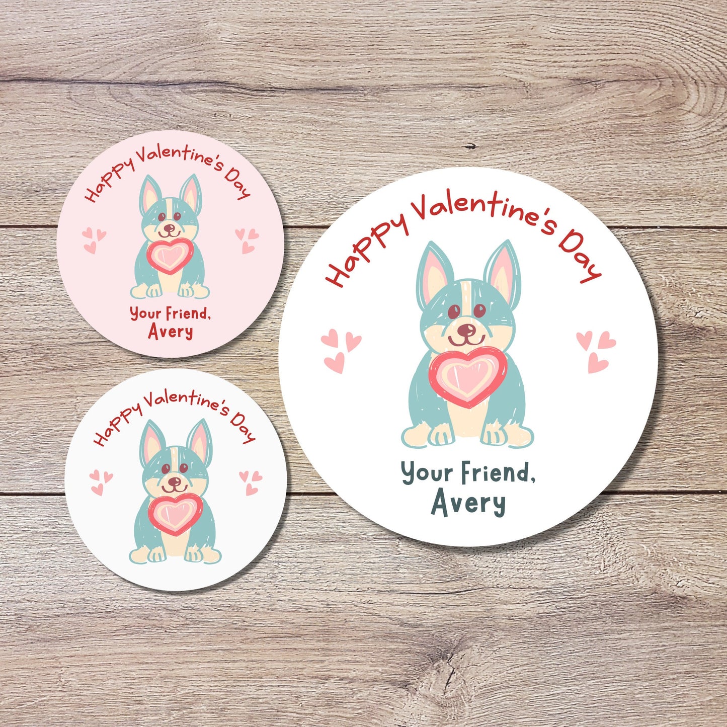 Personalized Valentine's Day Stickers