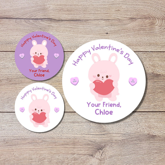 Personalized Valentine's Day Stickers