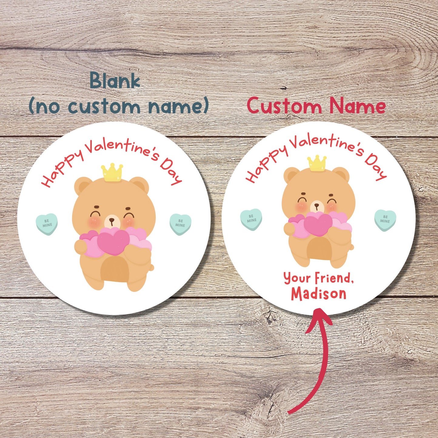 Personalized Valentine's Day Stickers