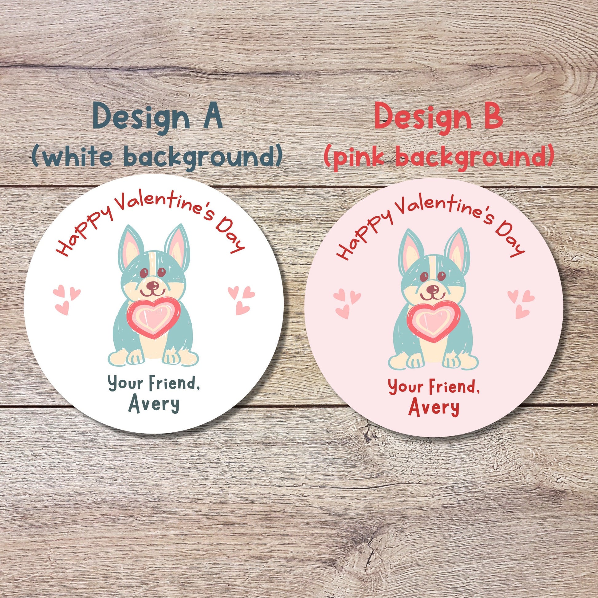 Personalized Valentine's Day Stickers