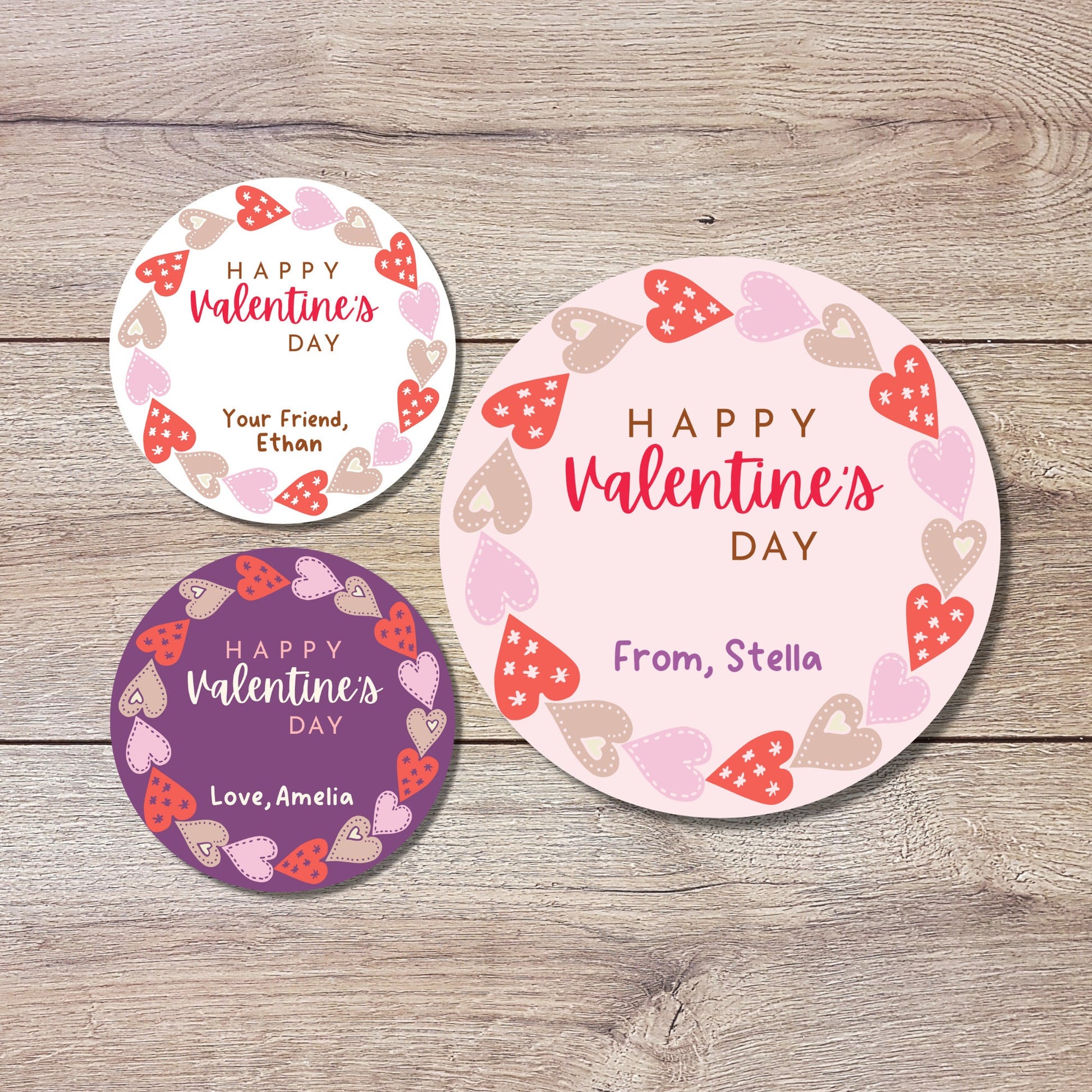 Personalized Valentine's Day Stickers