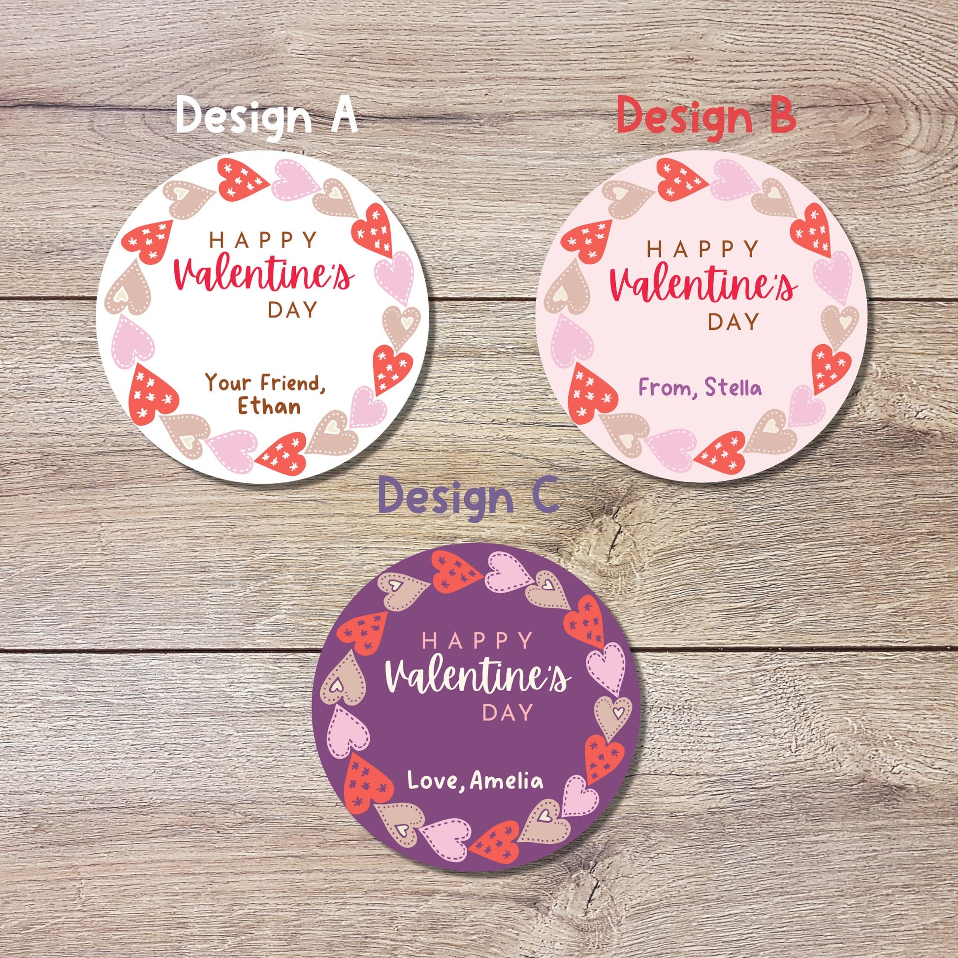 Personalized Valentine's Day Stickers