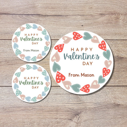 Personalized Valentine's Day Stickers