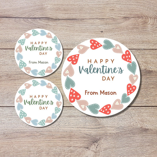 Personalized Valentine's Day Stickers