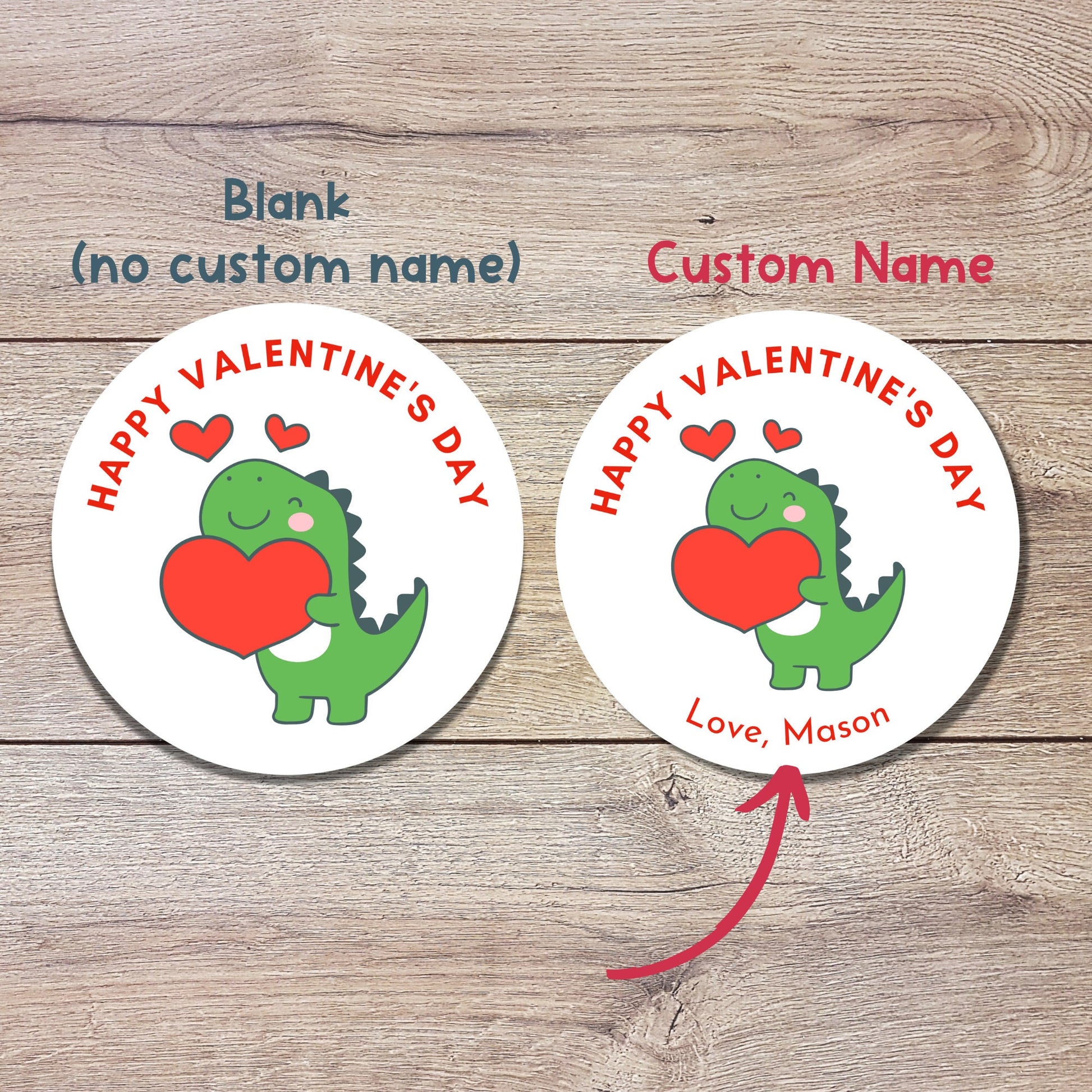 Personalized Valentine's Day Stickers