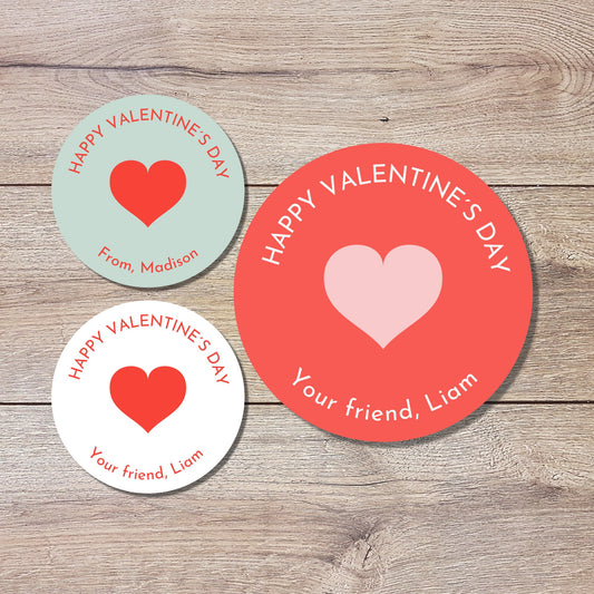 Personalized Valentine's Day Stickers