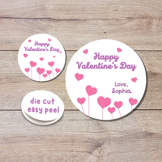 Personalized Valentine's Day Stickers