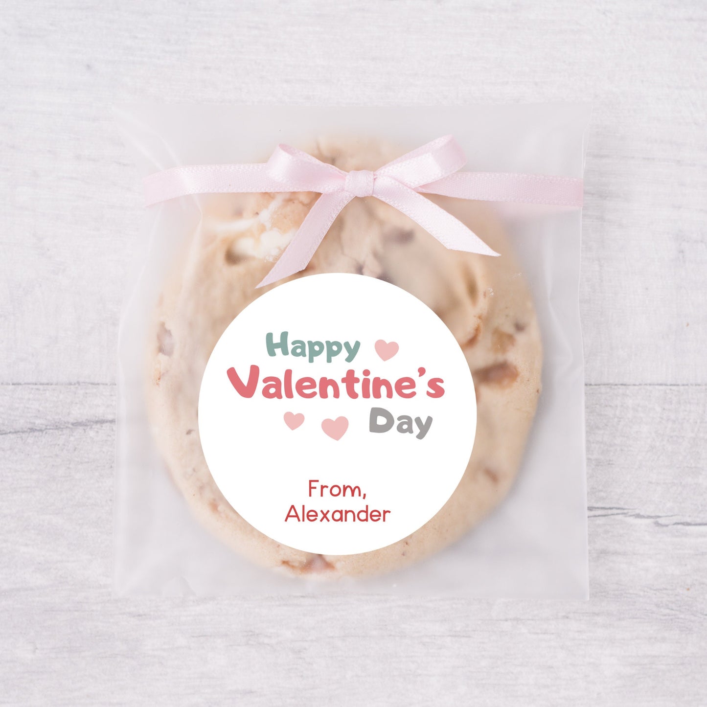 Valentine's Day Stickers, Matte or Glossy Finish, Custom Valentine Label, Valentine Favor Treat Bag Sticker, Hearts Valentine Envelope Seals