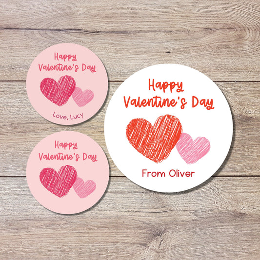 Personalized Valentine's Day Stickers