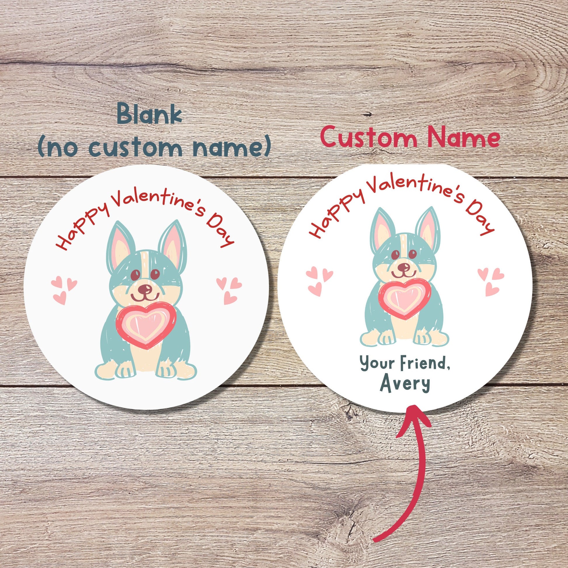 Personalized Valentine's Day Stickers