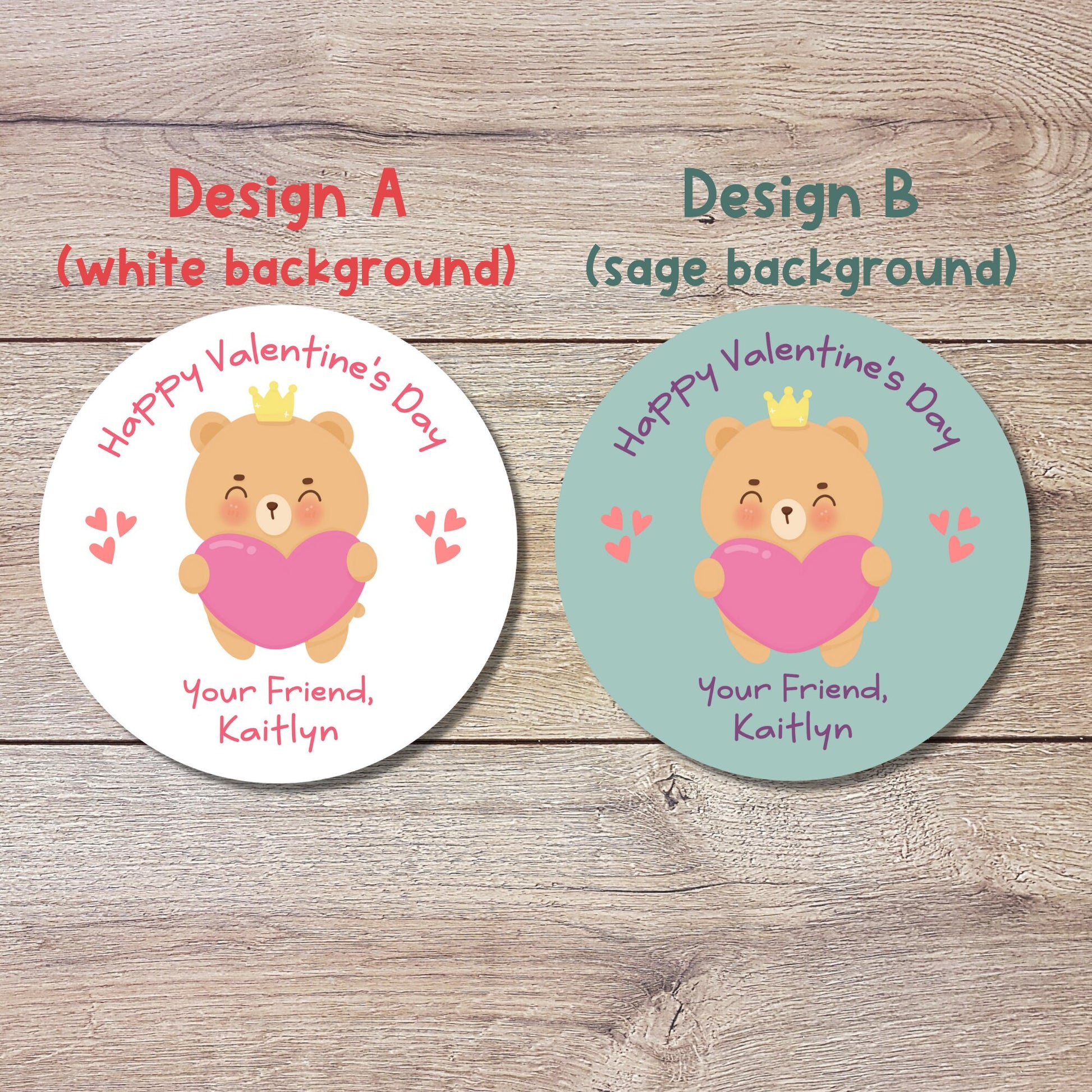 Personalized Valentine's Day Stickers