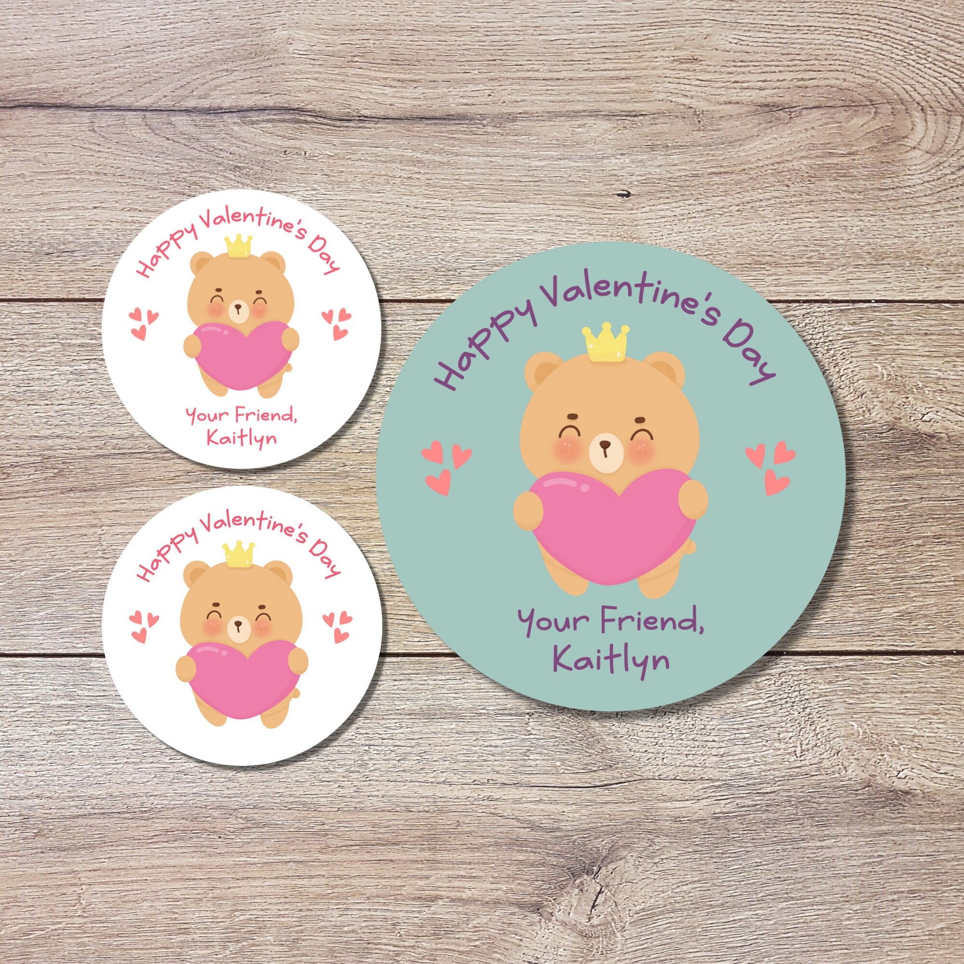 Personalized Valentine's Day Stickers