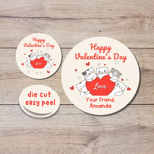 Personalized Valentine's Day Stickers