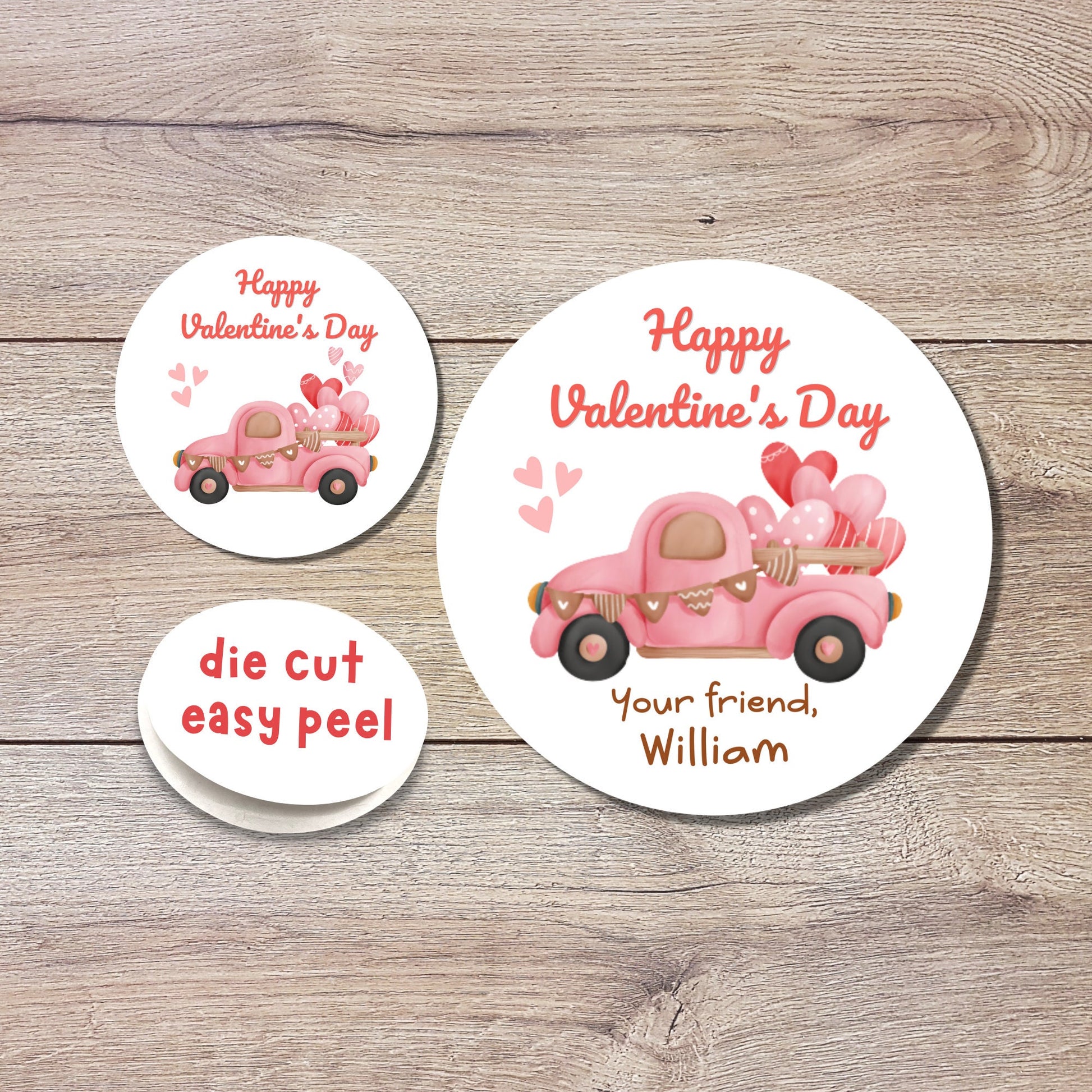 Personalized Valentine's Day Stickers