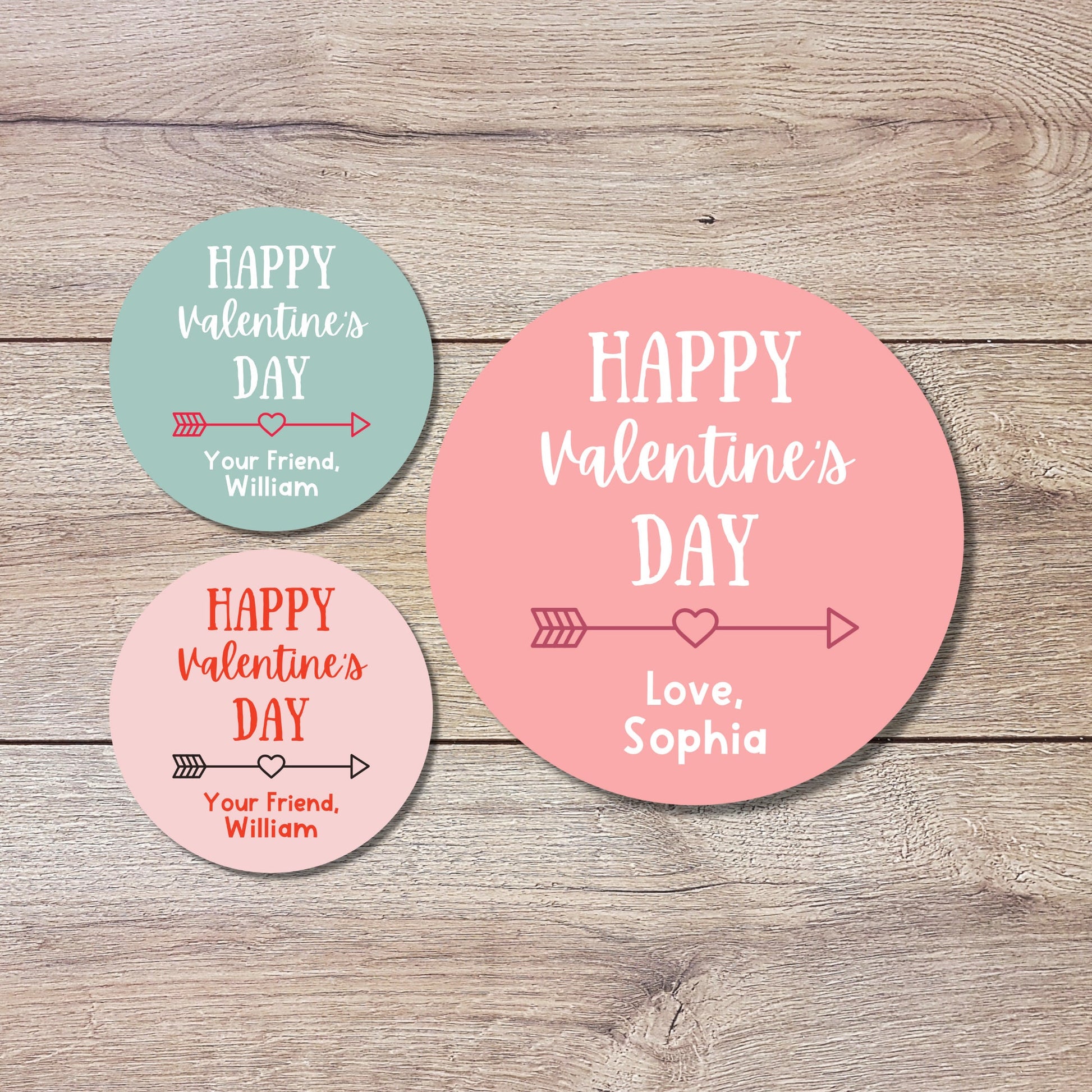 Personalized Valentine's Day Stickers