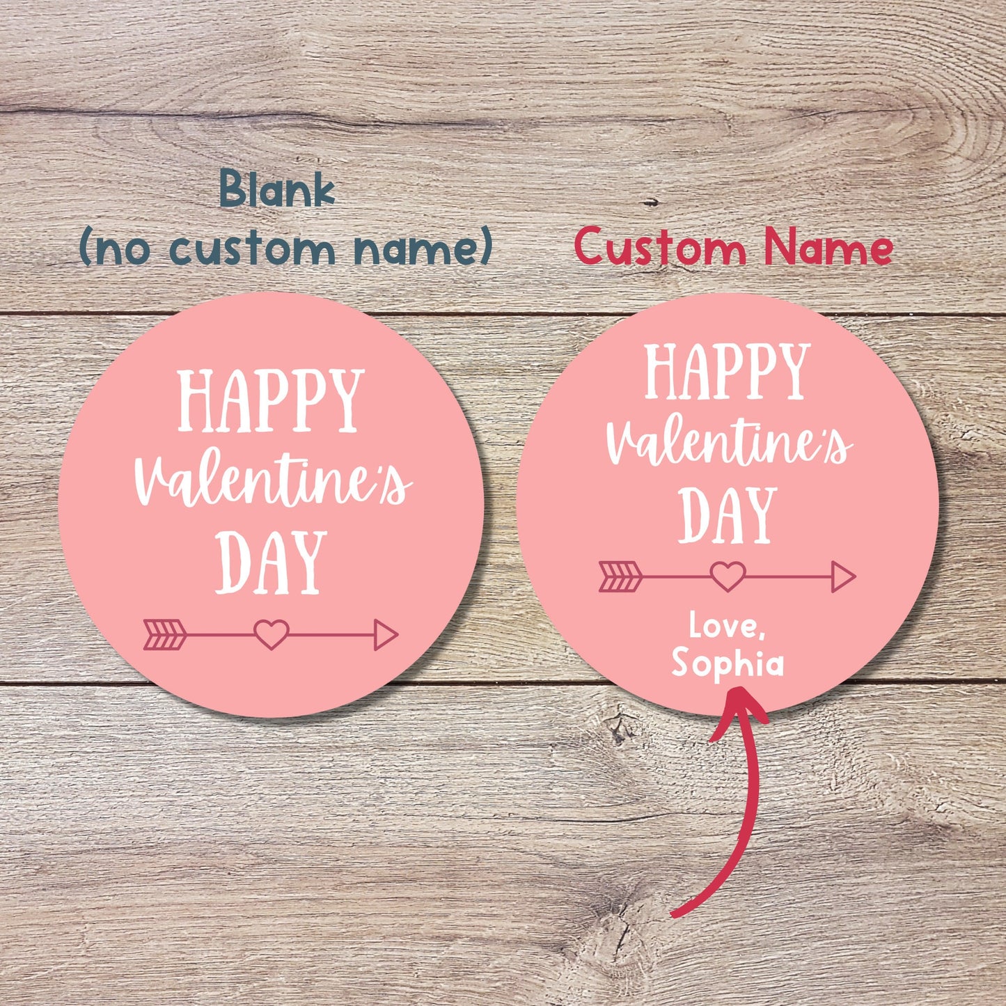 Personalized Valentine's Day Stickers