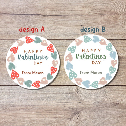 Personalized Valentine's Day Stickers
