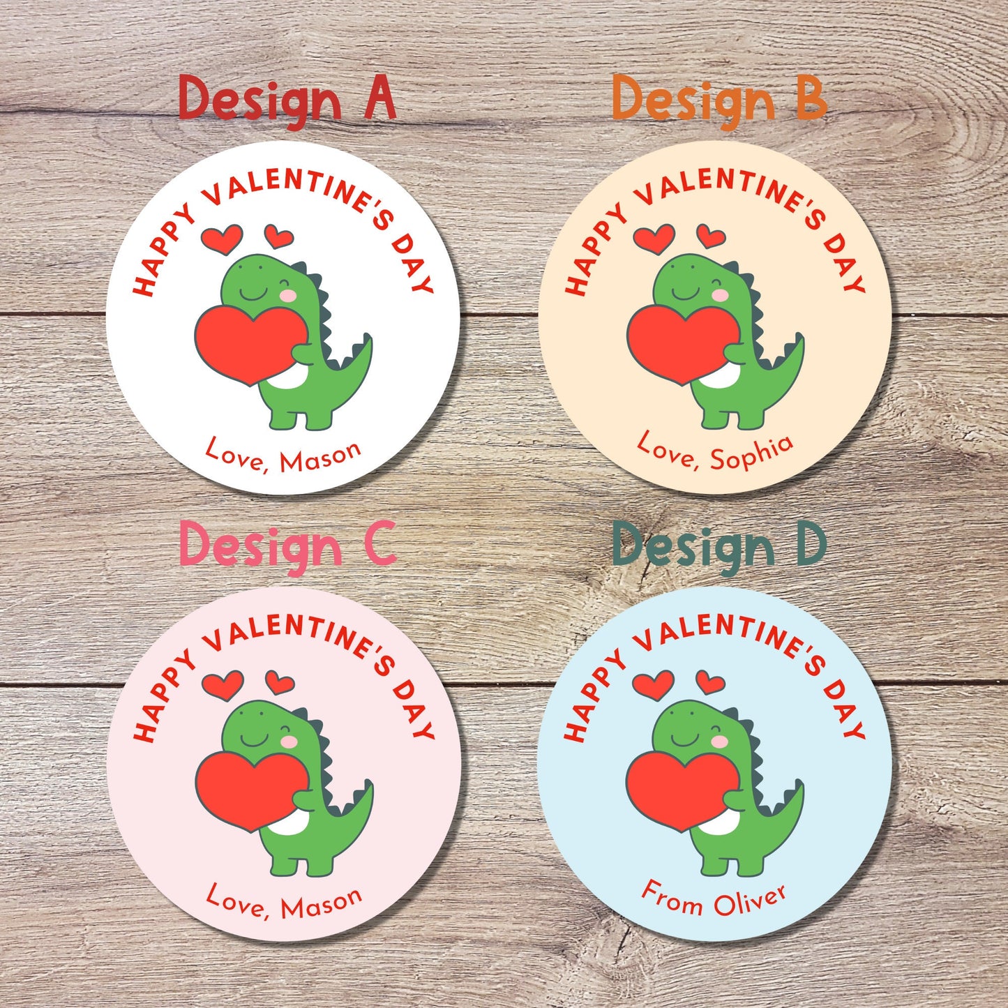 Personalized Valentine's Day Stickers