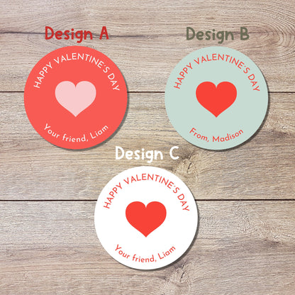 Personalized Valentine's Day Stickers
