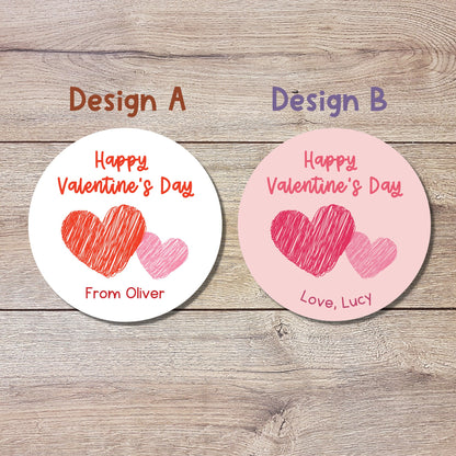 Personalized Valentine's Day Stickers