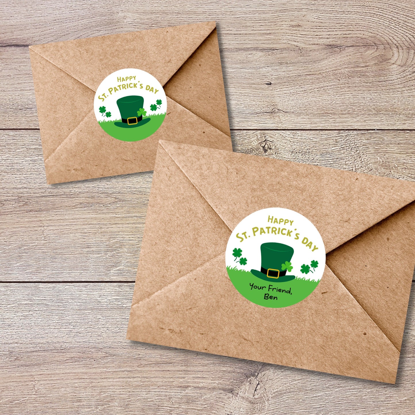 St. Patrick's Day Stickers, Personalized St Patrick's Party Favor Label, School Party Favor Treat Bag Stickers, St Paddy's Day Irish Sticker