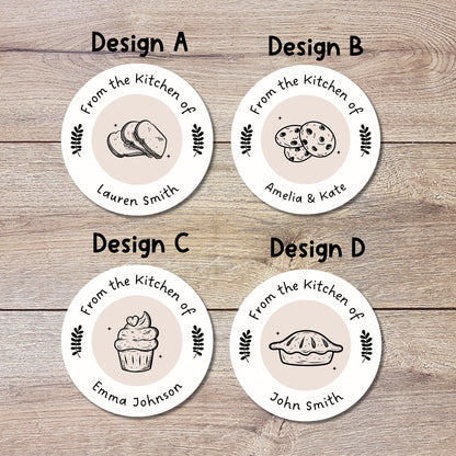 From the Kitchen of Stickers, Customized Homemade Baked Goods Label, Personalized Small Business Bakery Packaging Labels, Baking Stickers
