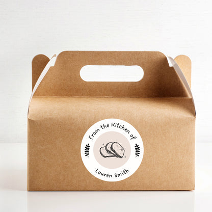 From the Kitchen of Stickers, Customized Homemade Baked Goods Label, Personalized Small Business Bakery Packaging Labels, Baking Stickers