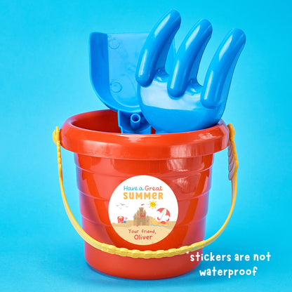 Personalized School Party Stickers, Have a Great Summer Label, End of School Party Treat Bag Sticker, Last Day of School Party Stickers