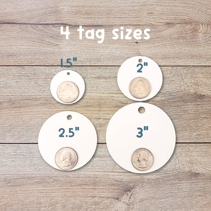 Personalized Baked with Love Gift Tags, Matte Finish, Customized Baked Goods Tags, Baking Tags, Small Business Bakery Packaging Tags