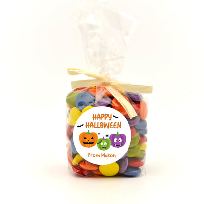 Personalized Halloween Spooky Halloween Party Favor Goody Bag Stickers