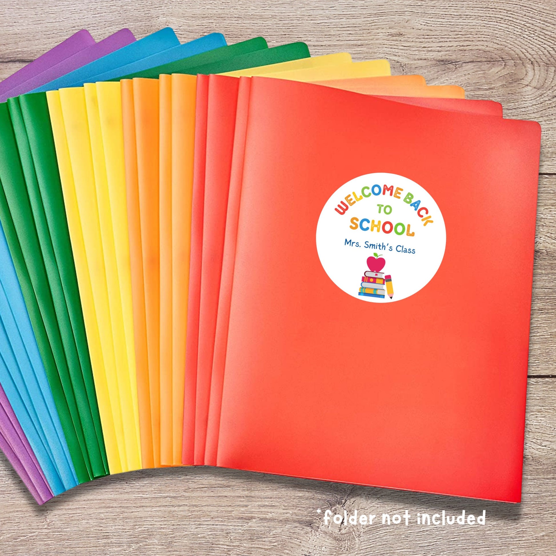 Personalized Welcome Back to School Stickers, Custom Welcome to Kindergarten First Grade First Day of School Label, Teacher Folder Label