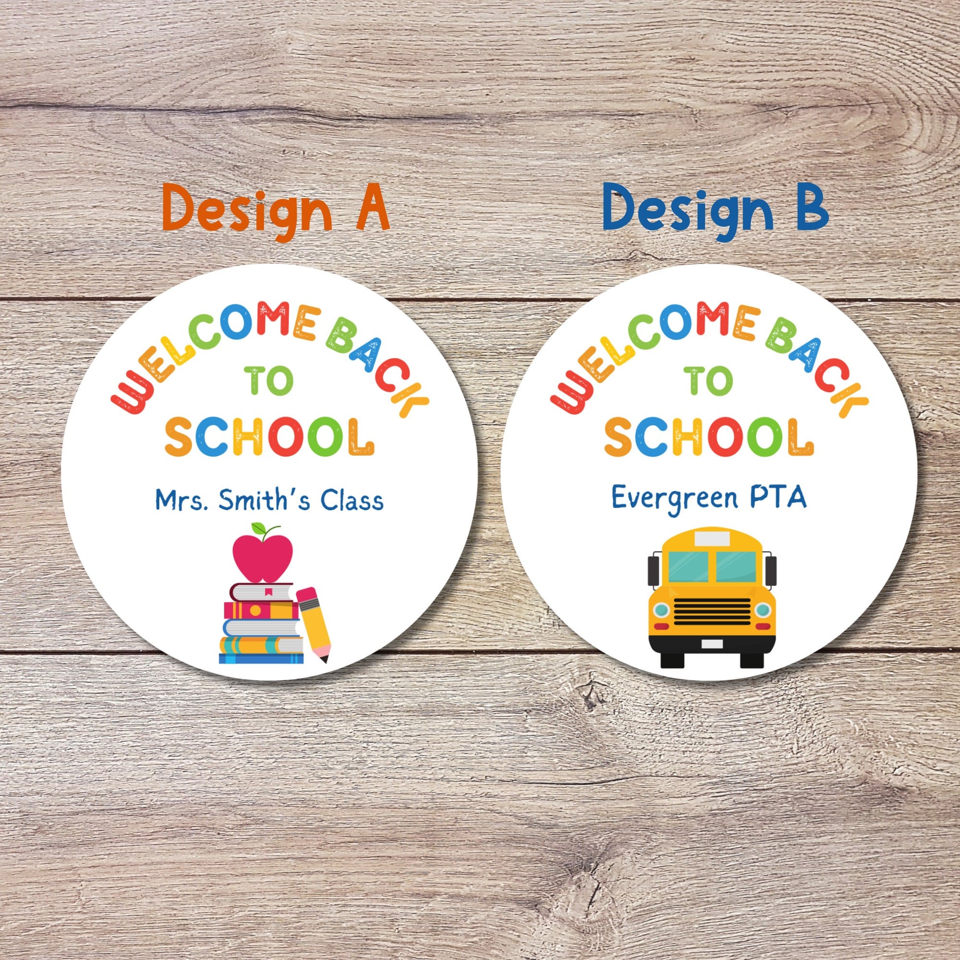 Personalized Welcome Back to School Stickers, Custom Welcome to Kindergarten First Grade First Day of School Label, Teacher Folder Label