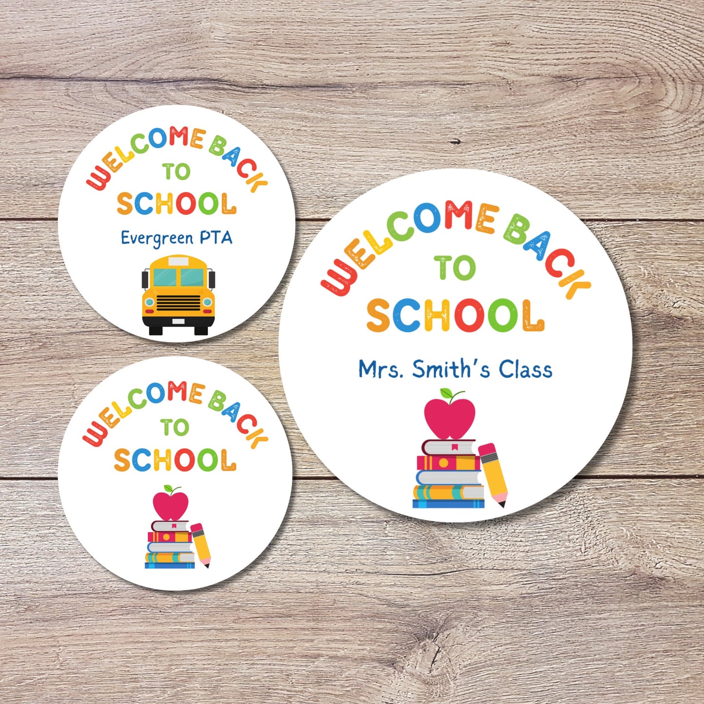 Personalized Welcome Back to School Stickers, Custom Welcome to Kindergarten First Grade First Day of School Label, Teacher Folder Label